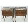 Image 2 : Pair French marble top commodes
