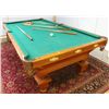Image 1 : Oak Victorian billiard table "Monarch"