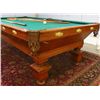 Image 3 : Oak Victorian billiard table "Monarch"