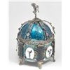 Image 2 : Enamel & silver jewel box
