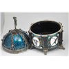 Image 6 : Enamel & silver jewel box