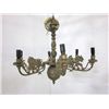 Image 1 : 19th c. bronze Judaica light with "Lions" on arms