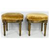 Image 1 : Pair Louis XVI style foot stools