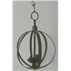 Image 2 : Pair 20th c. iron chandeliers