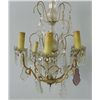 Image 2 : French crystal & bronze chandelier