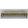 Image 1 : Carved walnut frame needlepoint bench