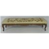 Image 2 : Carved walnut frame needlepoint bench