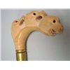 Image 2 : Antique walking stick with carved bone handle
