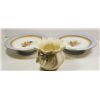 Image 2 : Beleek vase & pair Coalport dessert plates