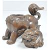 Image 4 : Cast bronze "Foo Lion" incense burner with lid