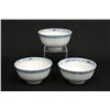 Image 1 : Set of 3 underglaze blue & white bowls