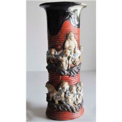 Sumida gawa pottery vase