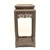 Image 8 : Chinese carved stand with brass inlay