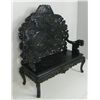 Image 2 : Ebonized carved Chinese bench