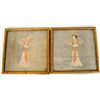 Image 1 : Pair Asian paintings of "Dancers" on paper