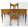 Image 1 : Louis XVI style desk with brass gallery