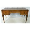 Image 3 : Louis XVI style desk with brass gallery