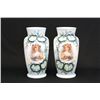 Image 1 : Pair handpainted Bristol vases