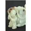 Image 2 : Celadon jade horse with 2 boys