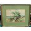 Image 1 : Watercolor "Landscape" signed M.E.H Mason