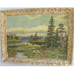 Oil on canvas singed E. Nordlien