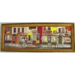 Mid Century gouache on board by Layton