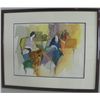 Image 1 : Watercolor by Tarkay "Two Seated Women"