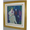 Image 1 : Artist signed lithograph "Seated Couple"
