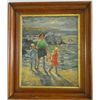 Image 1 : "Beach Scene" signed Andre Hambourg
