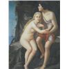 Image 2 : Oil painting "Classical Lovers" signed