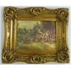 Image 1 : Painting on porcelain "French Carriage Scene"