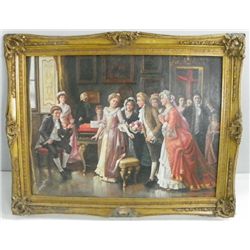 Oil painting on canvas artist signed