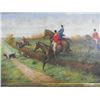 Image 2 : Oil painting "Hunt Scene" unsigned