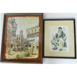 2 Orientalist watercolors