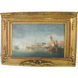 19th c. oil painting attributed to Thomas Moran