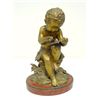 Image 1 : 19th c. bronze "Child Student" signed Falconet