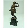 Image 1 : 19th c. bronze figure of "Man" with marble plynth
