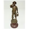 Image 1 : Bronze figure of "Boy with Bucket" signed Dubois