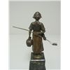 Image 4 : 19th c. bronze "Girl with Rake"