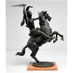 Bronze "Warrior on Horse"