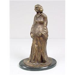 Bronze "Girl" by Mexican sculptor