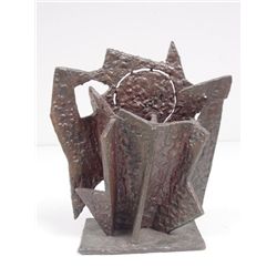 Abstract bronze sculpture by John Begg