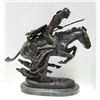Image 5 : Remington bronze recast on marble base