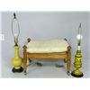 Image 1 : Ottoman & 2 lamps