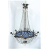 Image 1 : 19th c. Bronze & crystal chandelier