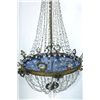 Image 3 : 19th c. Bronze & crystal chandelier