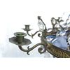 Image 6 : 19th c. Bronze & crystal chandelier