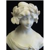 Image 2 : Alabaster Bust of Woman signed A. Cipriani