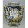Image 1 : Italian Majolica vase signed Saca Castelli