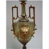 Image 2 : 19th c. bronze & glass banquet lamp